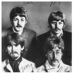 The Beatles with moustaches